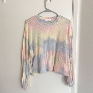 Brand new with tags ribbed tie dye long sleeved shirt